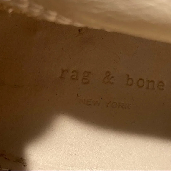 RAG & BONE Tan Suede Sz 9.5 Stacked 3” Heel Booties - Picture 10 of 11